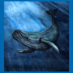 Акварельный кит