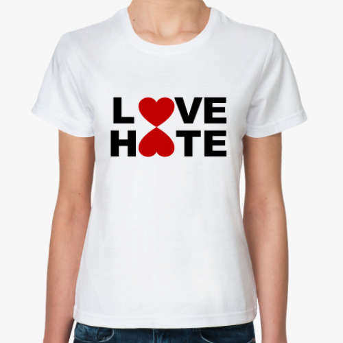 Классическая футболка LOVE/HATE