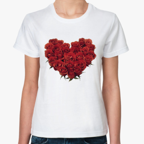 Классическая футболка сердце