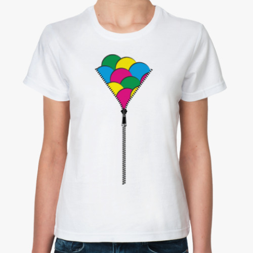 Классическая футболка Молния и цветные круги