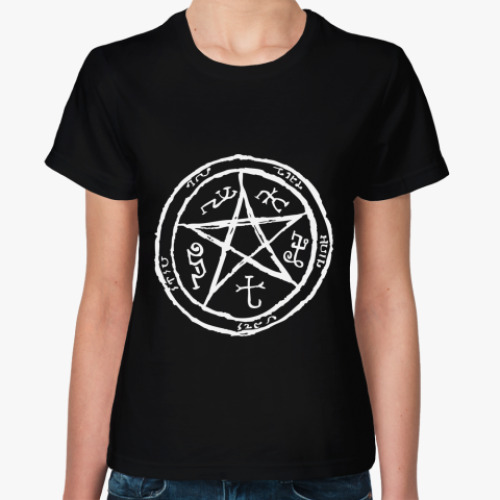 Женская футболка Пентаграмма - Supernatural