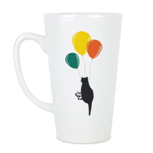 Чашка Латте Воздушный котик
