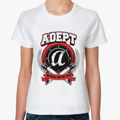 Классическая футболка  футболка ADEPT NGO