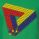 Оптическая иллюзия «Кубик Рубика»