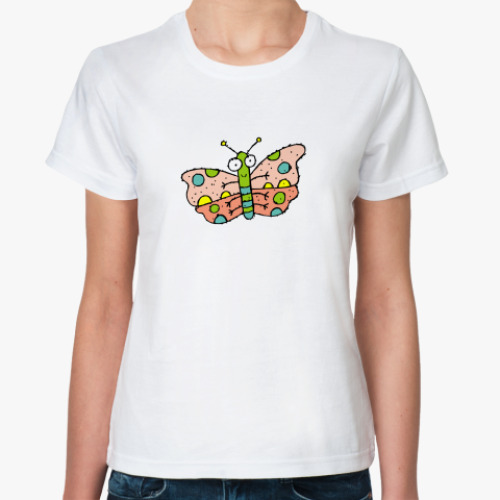Классическая футболка  Бабочка QR
