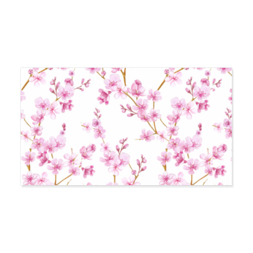 Виниловые наклейки Весенняя сакура цветущая вишня маленькие цветы