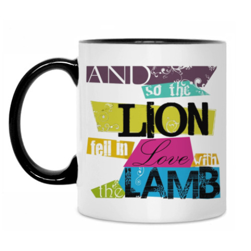 Кружка Lion and lamb bright
