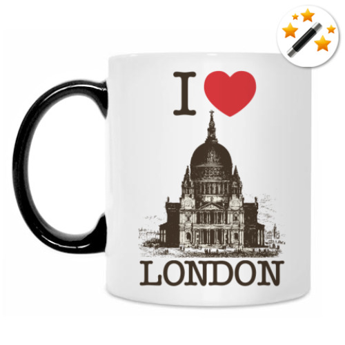 Кружка-хамелеон I love London!