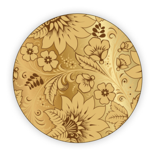 Костер (подставка под кружку) Golden Khokhloma