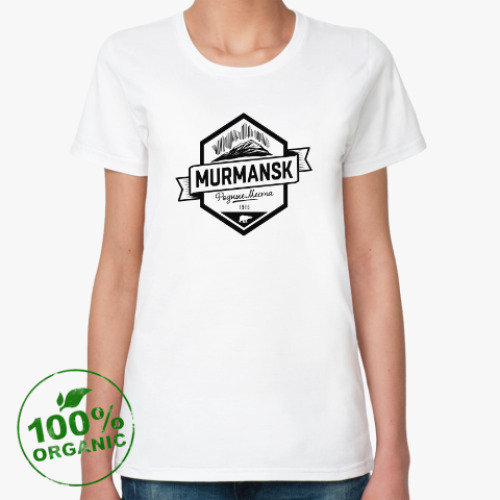Женская футболка из органик-хлопка Мурманск