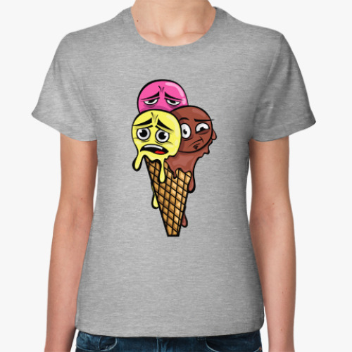 Женская футболка Ice cream