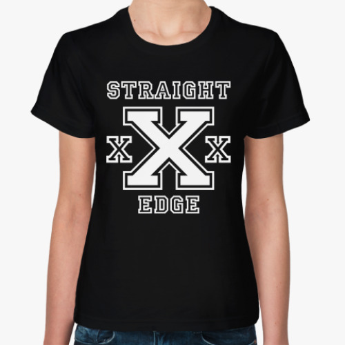 Женская футболка Straight Edge