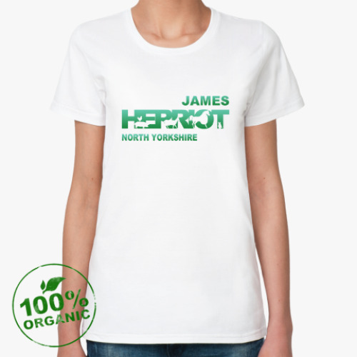 Женская футболка из органик-хлопка Любителям Джеймса Хэрриота