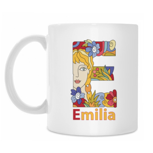 Кружка Имя девочки Emilia