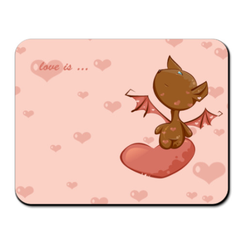 Коврик для мыши  Love is