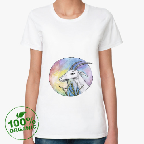 Женская футболка из органик-хлопка Коза