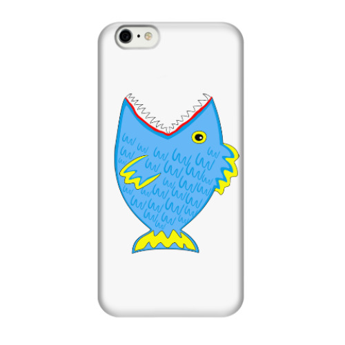 Чехол для iPhone 6/6s Зубастая рыба