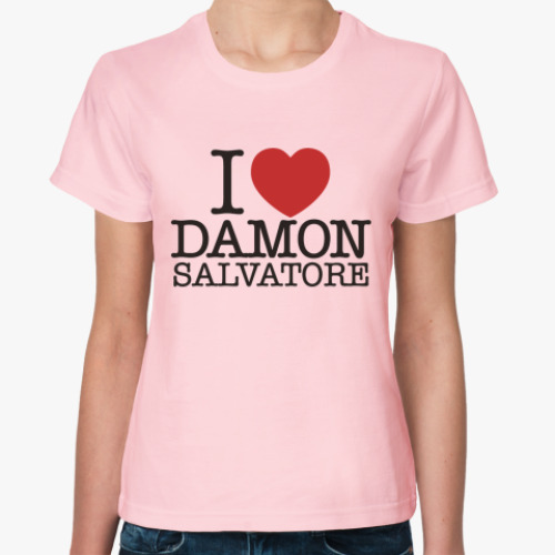 Женская футболка I Love Damon