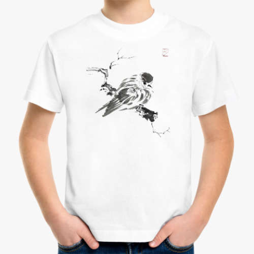 Детская футболка Воробушек