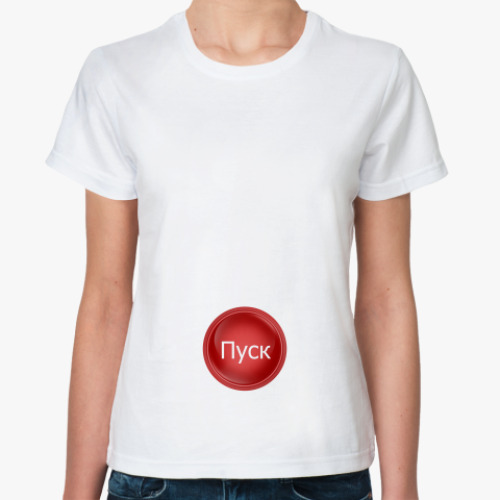 Классическая футболка пропеллер и кнопка