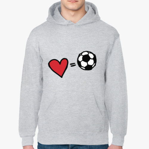 Толстовка худи Love equals football