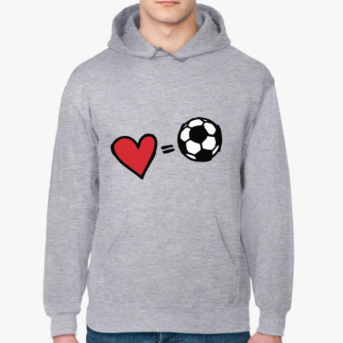 Толстовка худи Love equals football