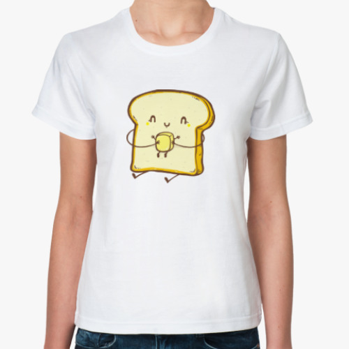 Классическая футболка Хлеб. Бутерброд. Мимими. Няша