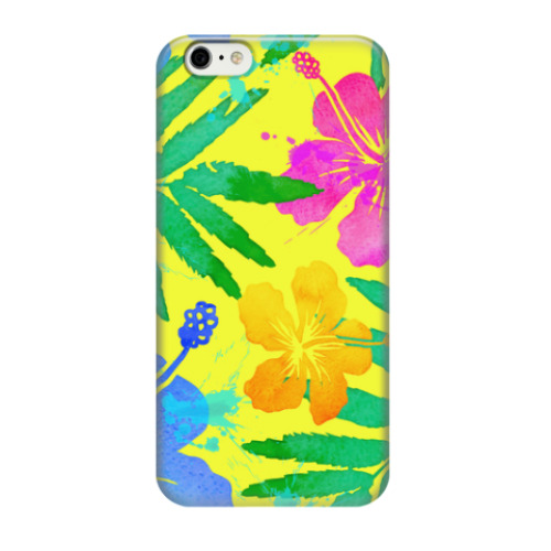 Чехол для iPhone 6/6s Тропические цветы