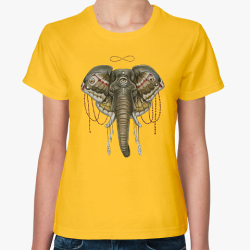 Женская футболка Индийский слон