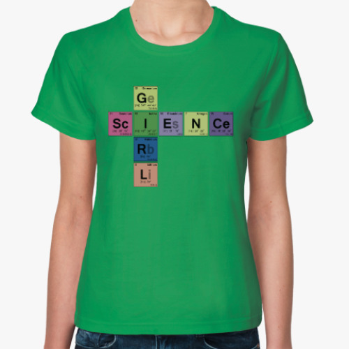 Женская футболка Science Girl