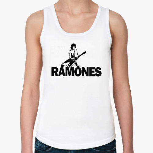 Женская майка Ramones guit Жен майка (бел)
