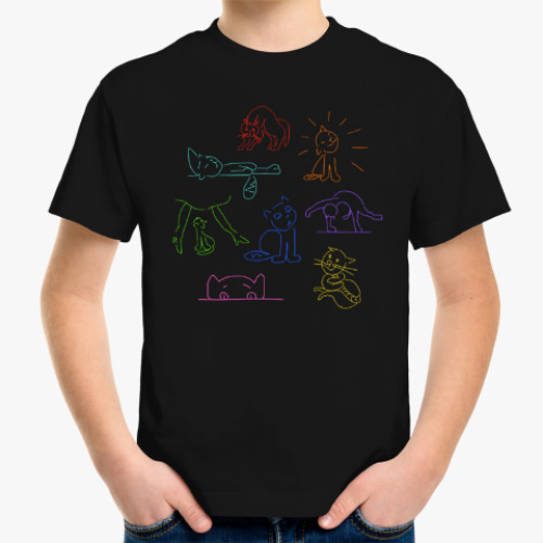 Детская футболка Приключения кота