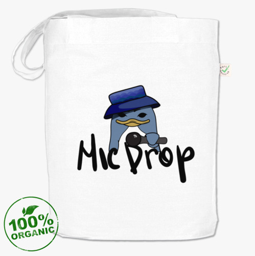 Сумка шоппер Пингвин mic drop