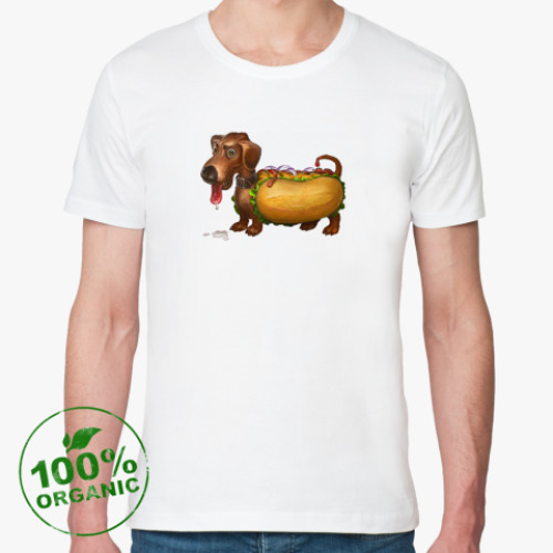 Футболка из органик-хлопка 'Hot-Dog'