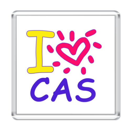 Магнит Supernatural - I love Cas
