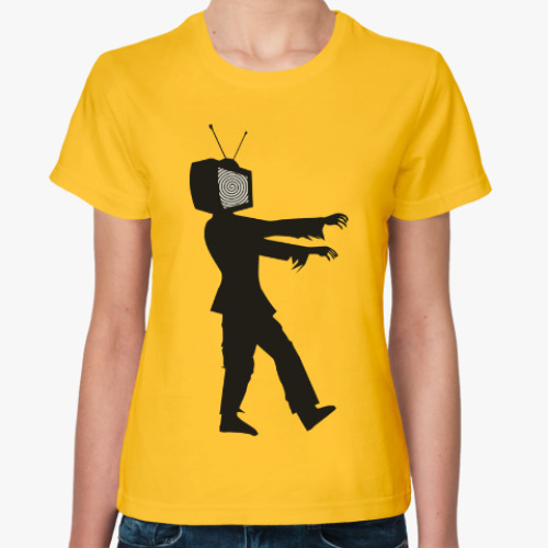 Женская футболка Зомби ТВ