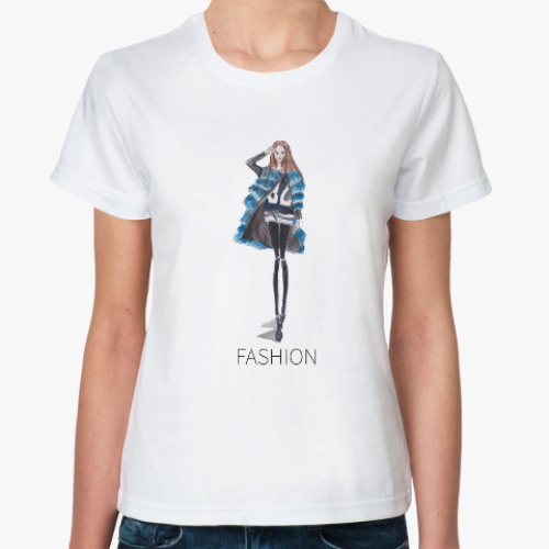 Классическая футболка Fashion girl