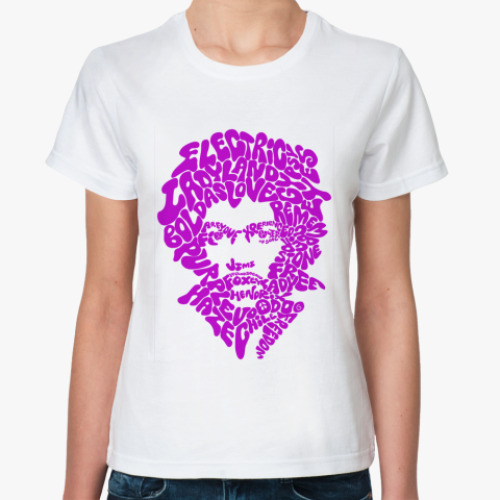 Классическая футболка Hendrix  songs p Жен