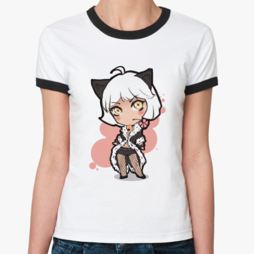 Женская футболка Ringer-T chibi Xe