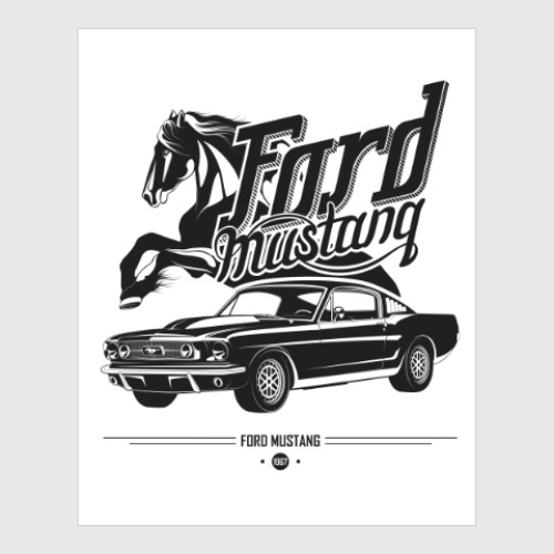 Постер Ford Mustang 1967