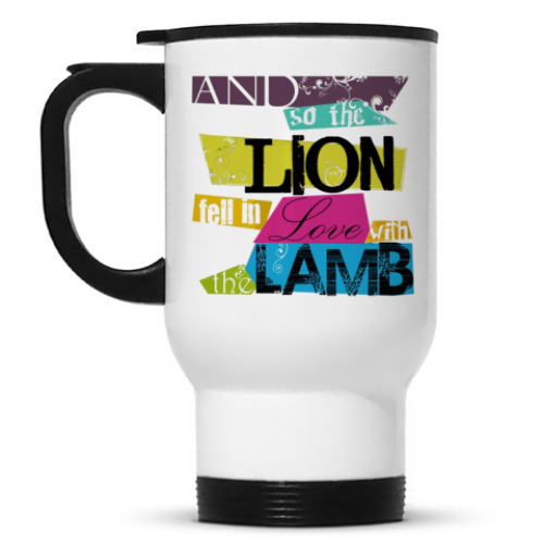 Кружка-термос Lion and lamb bright