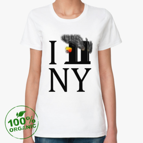 Женская футболка из органик-хлопка I love NY