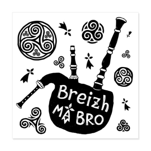 Виниловые наклейки Breizh Ma Bro