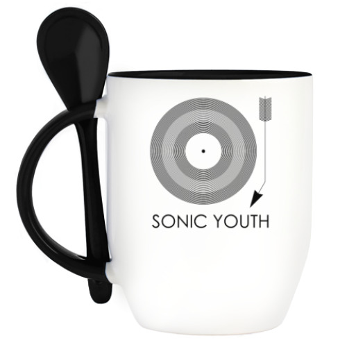 Кружка с ложкой Sonic Youth