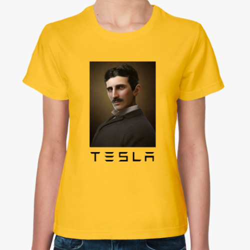 Женская футболка Никола Тесла