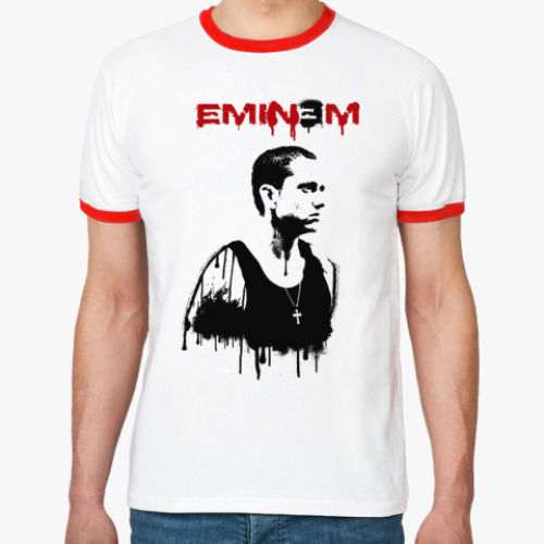 Футболка Ringer-T Eminem graffity