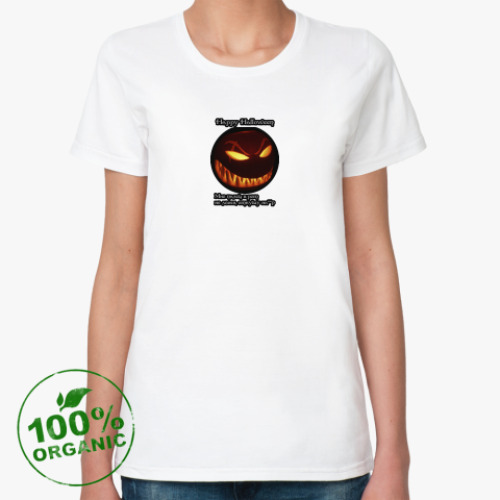 Женская футболка из органик-хлопка Halloween