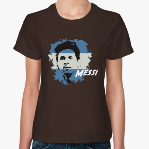 Женская футболка Месси