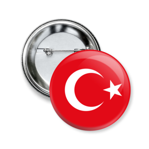 Значок 50мм Турция, Turkey