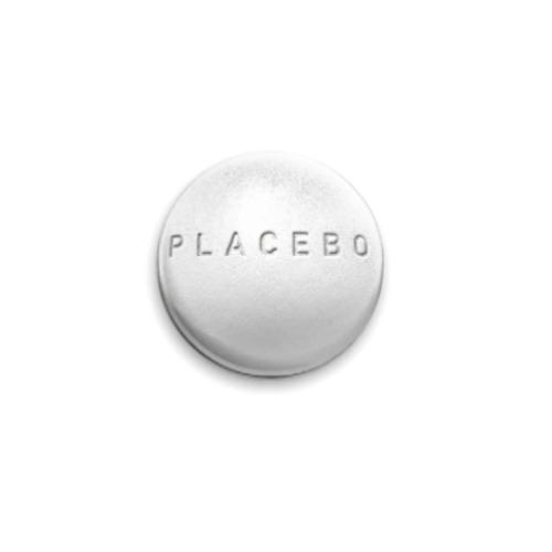 Значок 25мм  placebo - таблетка